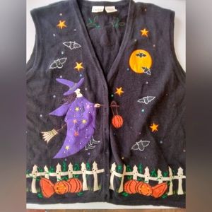 Vintage Bobbie Brooks Witch Halloween vest